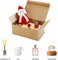 Brown Gift Boxes 9.45x6.5x4 Inches 10 Pack, Paper Gift Box With Lids for Bridesmaid Gifts, Birthday, Party, Christmas,Wedding, Crafting Cupcake Boxes, With 66 FT Twine